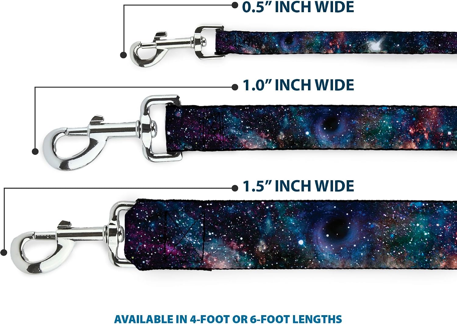 Durable steel snap hook on Buckle-Down pet leash