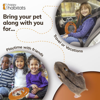 Roam Ring Accessory - Convert Your Hamster Ball into a Small Pet Carrier for Safe, Active Play - Small Animal Toys for Gerbils, Mice & More - Must-Have Pet Rat and Hamster Accessories - Image 5