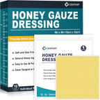 Ceeport Honey Gauze Wound Dressing front view of the packaging box showing the ten pack product details.