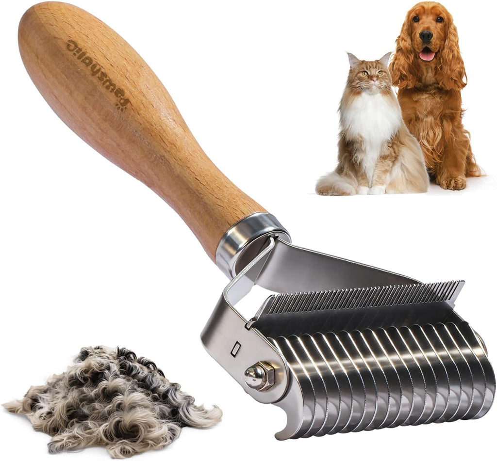 Packaging view of authentic imported Pawsholic pet comb