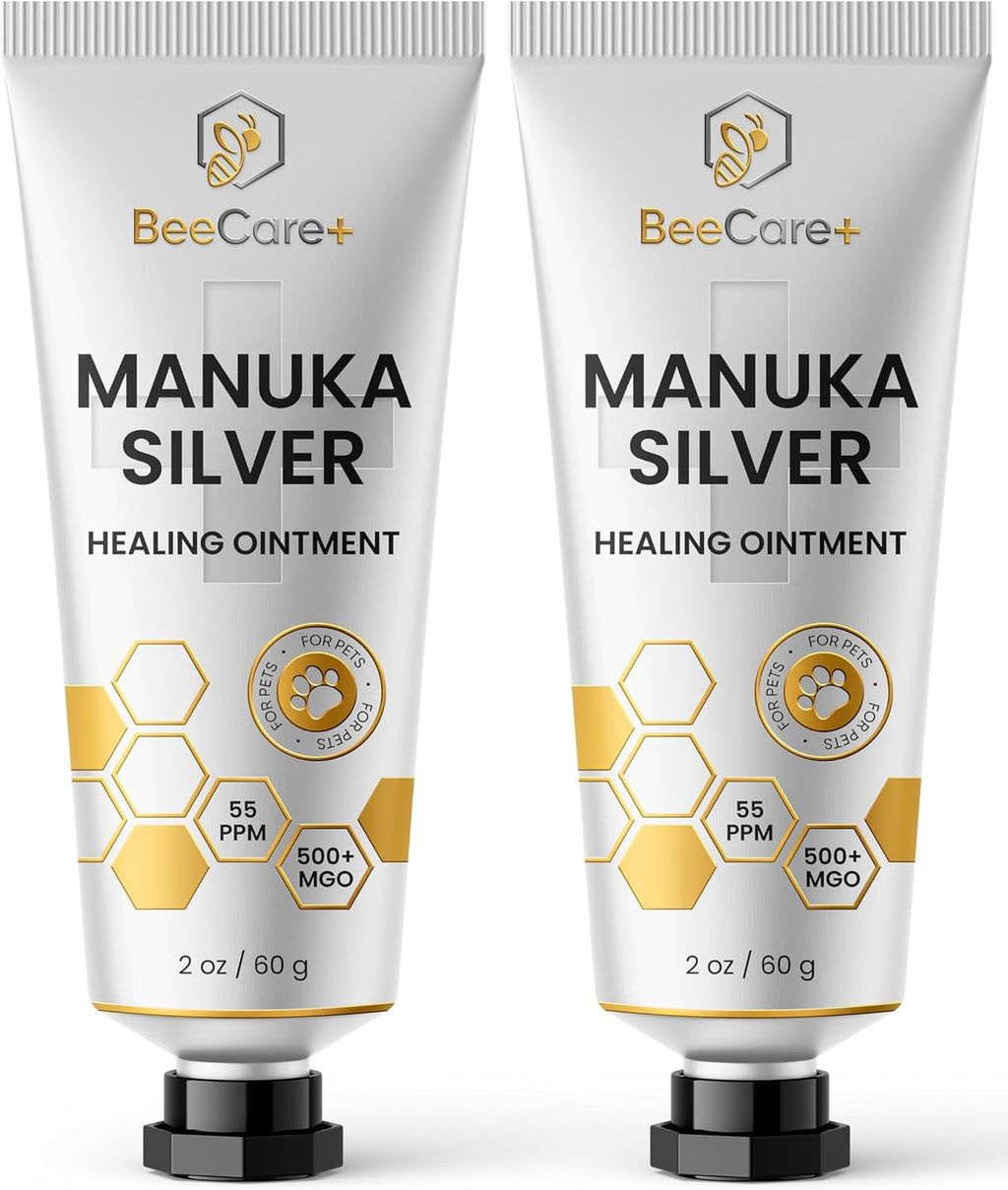 Manuka Honey Ointment 500+ MGO - Dog Hot Spot Treatment for Scratches, Burns, Irritations - Cat Wound Care with 55-PPM Colloidal Silver for Dogs - Manuka + Silver Healing Ointment in a 2-oz Tube - Image 9