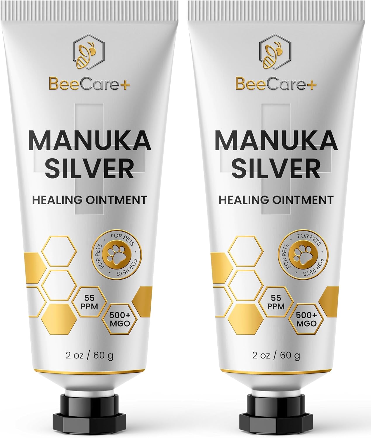Manuka Honey Ointment 500+ MGO - Dog Hot Spot Treatment for Scratches, Burns, Irritations - Cat Wound Care with 55-PPM Colloidal Silver for Dogs - Manuka + Silver Healing Ointment in a 2-oz Tube - Image 9