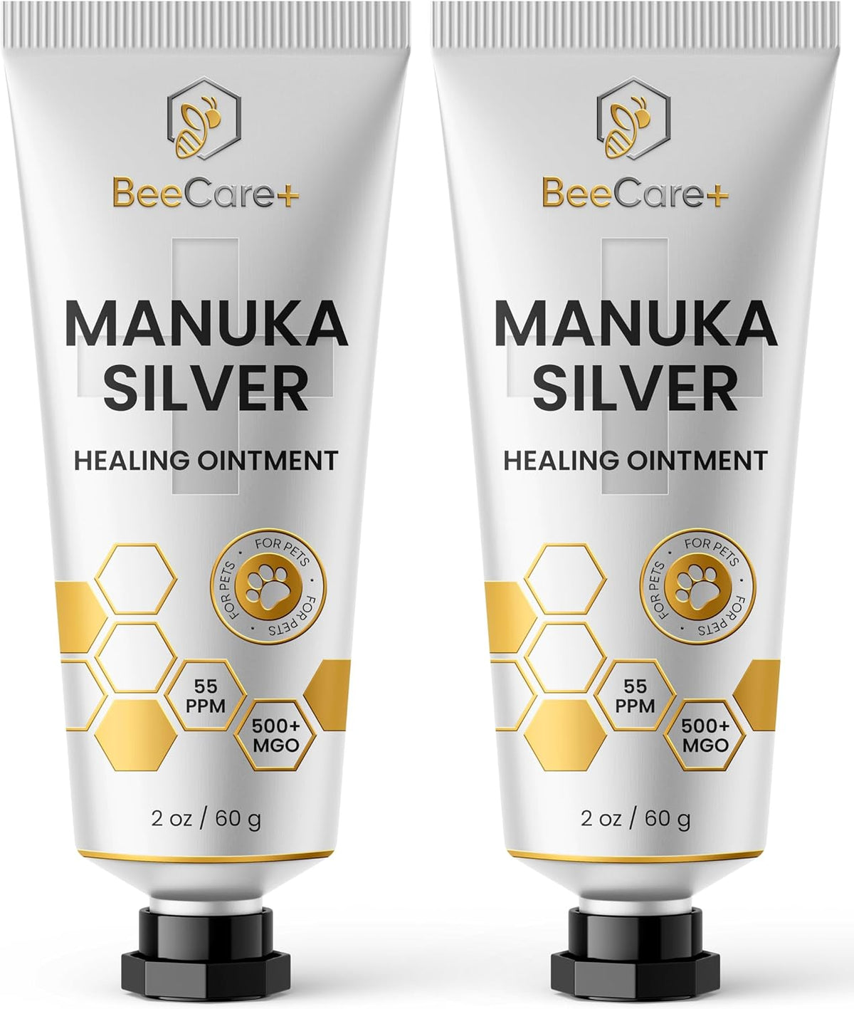 Manuka Honey Ointment 500+ MGO - Dog Hot Spot Treatment for Scratches, Burns, Irritations - Cat Wound Care with 55-PPM Colloidal Silver for Dogs - Manuka + Silver Healing Ointment in a 2-oz Tube - Image 9