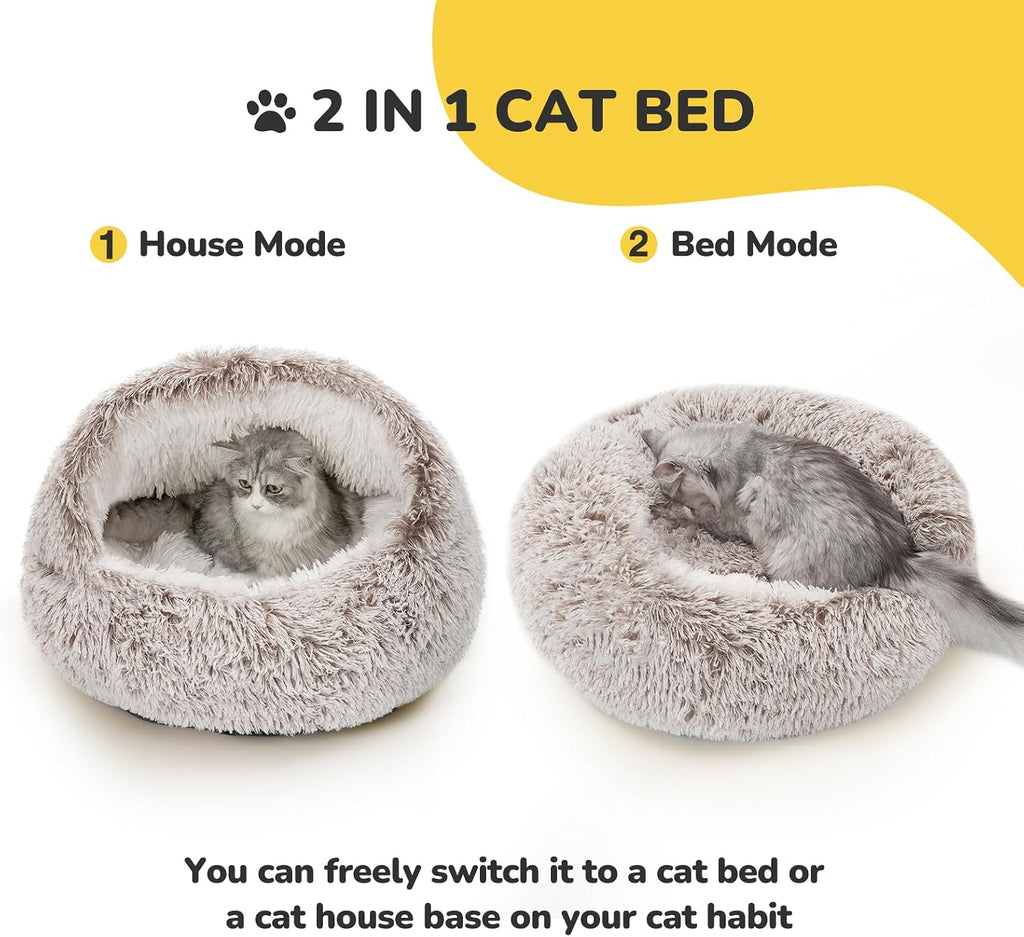 Catism hooded cat pod folded into open mattress mode