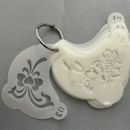 Xcprinted reusable body paint stencils front view showcasing detailed geometric patterns.