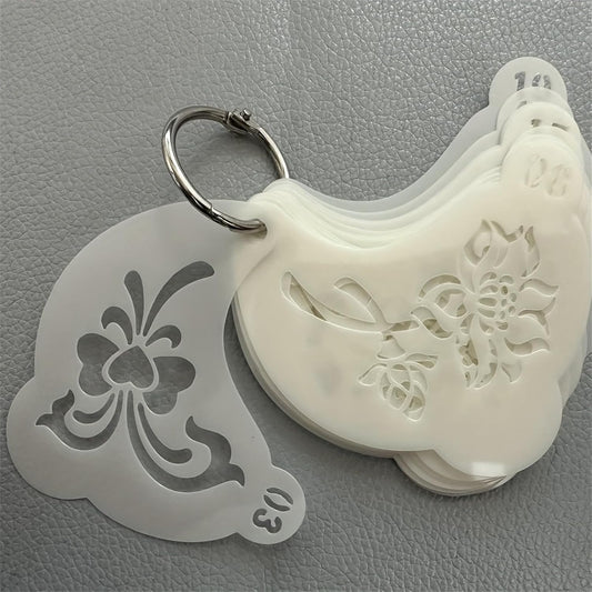 Xcprinted reusable body paint stencils front view showcasing detailed geometric patterns.