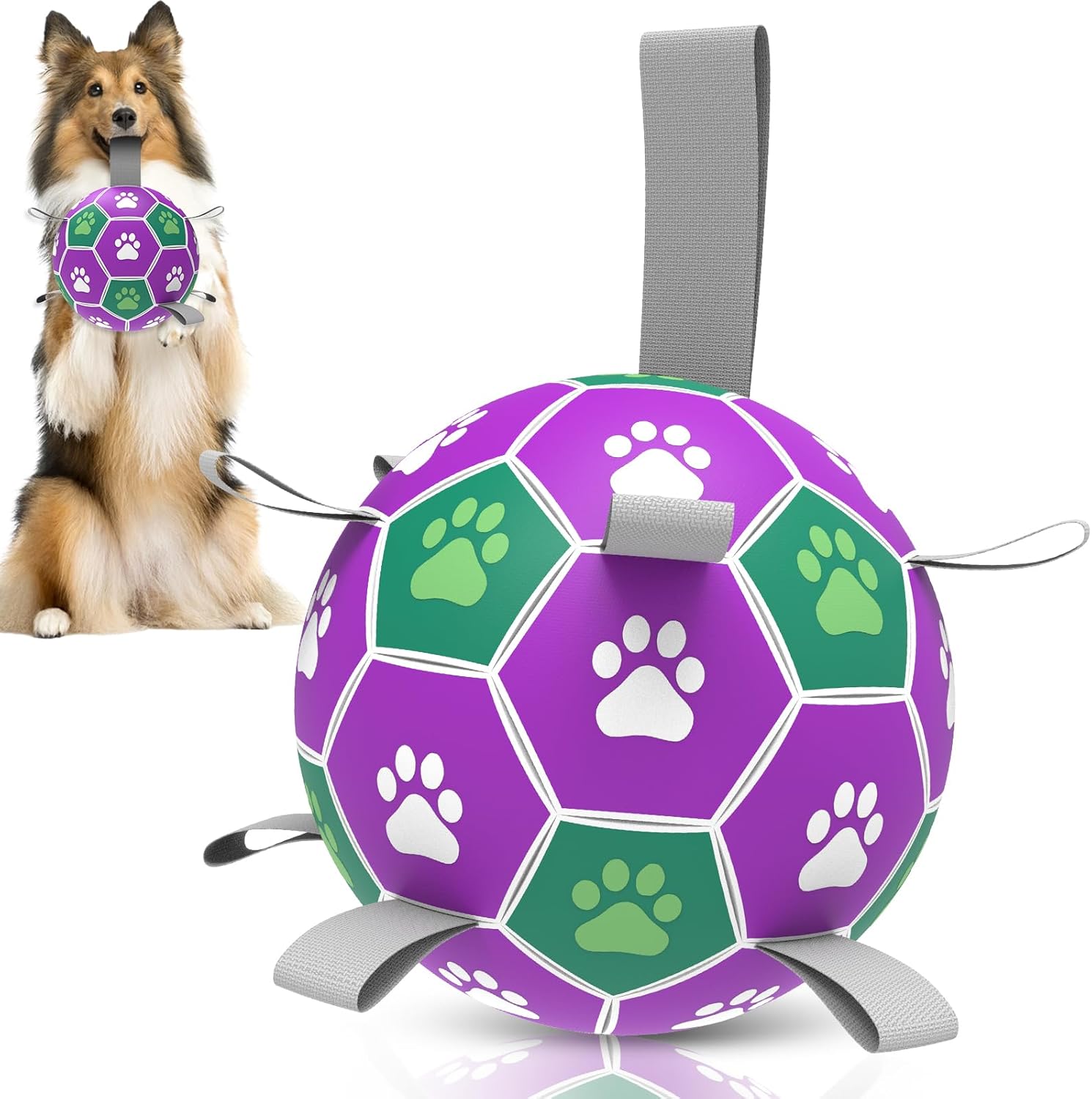Diman Balls for Dogs with Straps - 6 Inch Dog Toy Balls for Small Medium Dogs, Outdoor & Water Fetch Toy for Birthday, Red - Image 13