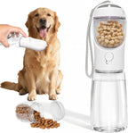 Portable Dog Water Bottle with Food Container, BPA Free Travel Water Bottle for Dogs, 2-in-1 Dispenser Drinking Feeder for Pets Walking, Hiking, Travel, Puppy Essentials, Pink, 12oz - Image 10