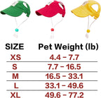 Adjustable puppy outdoor sun hat side profile