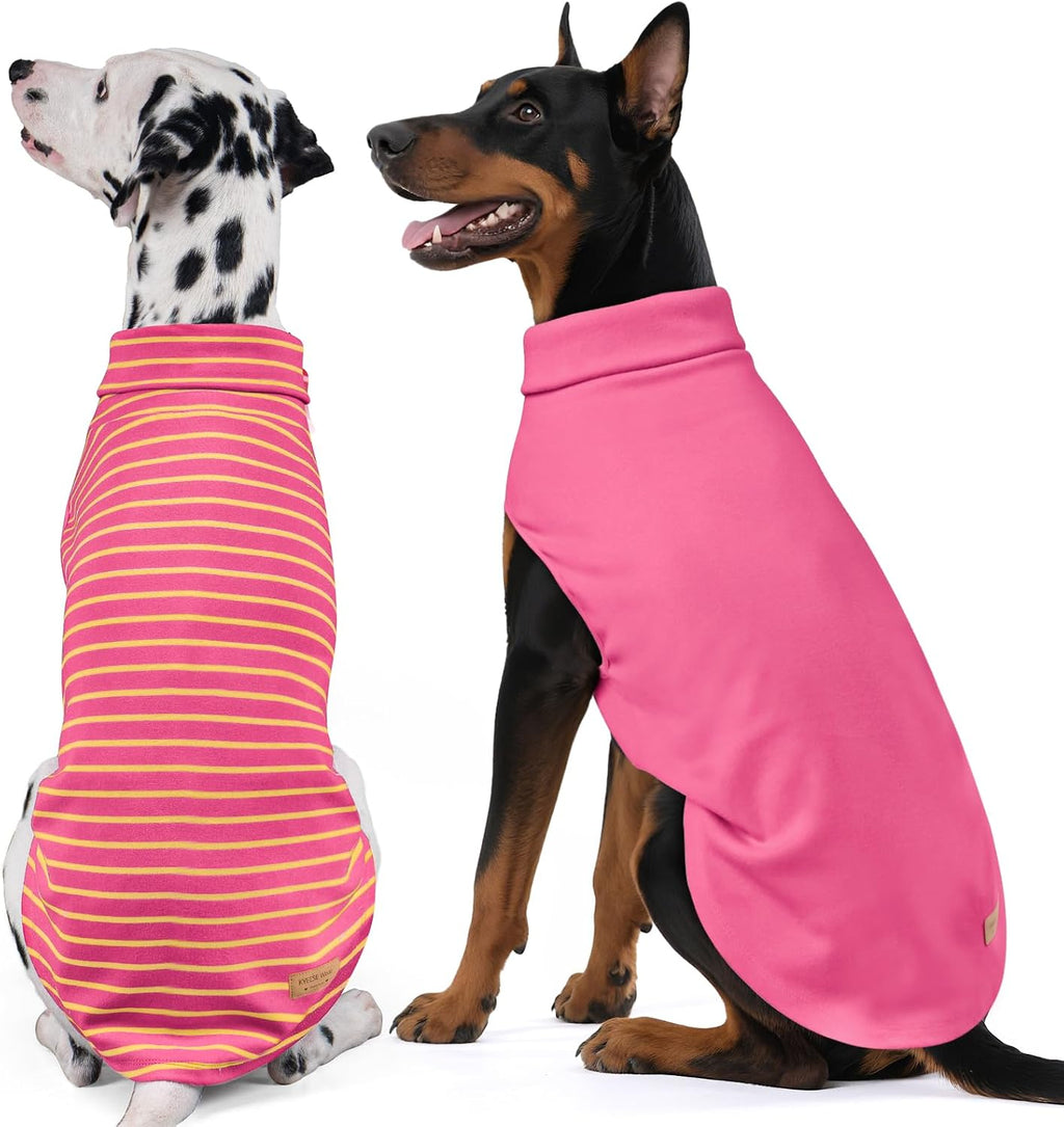 KYEESE 2Pack Dog Sweater Soft Dogs Clothes Warm Pets Clothes Turtleneck Pets Coats Dog Sweaters for Small Dogs Girl Pullover Small Pet Sweaters Stretchy Pet Sweatshirt - Image 11