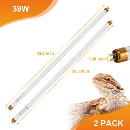 REPTI HOME professional chameleon enclosure UV lighting dual pack kit.