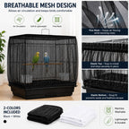 RAINFLOW 2 Pack Bird Cage Seed Catcher - Adjustable Bird Cage Skirt - Image 9