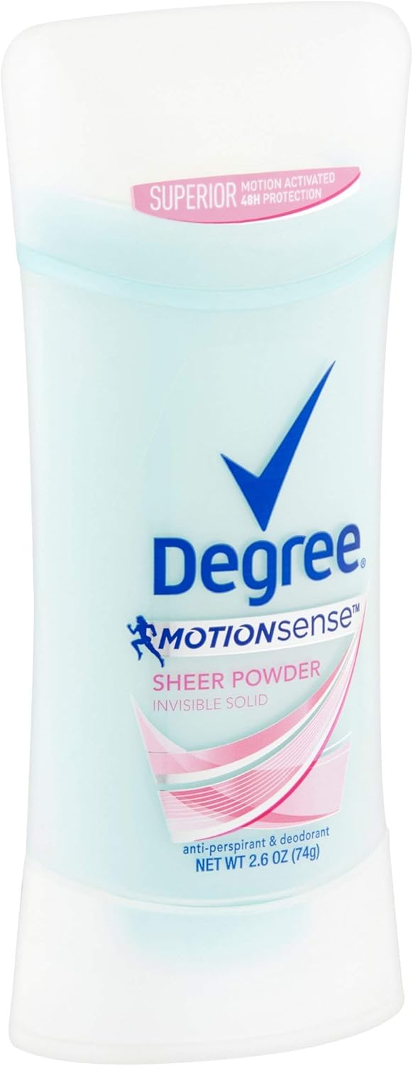 Authentic Degree 48 hour sweat control motion activated female deodorant stick.