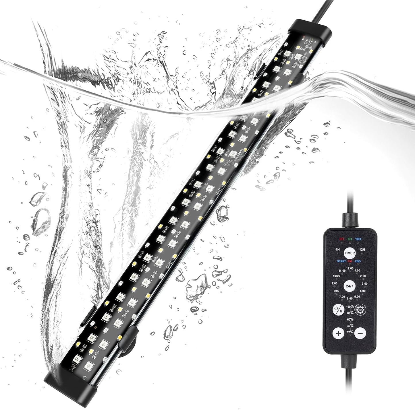 Hygger aquarium lighting spectrum demonstration