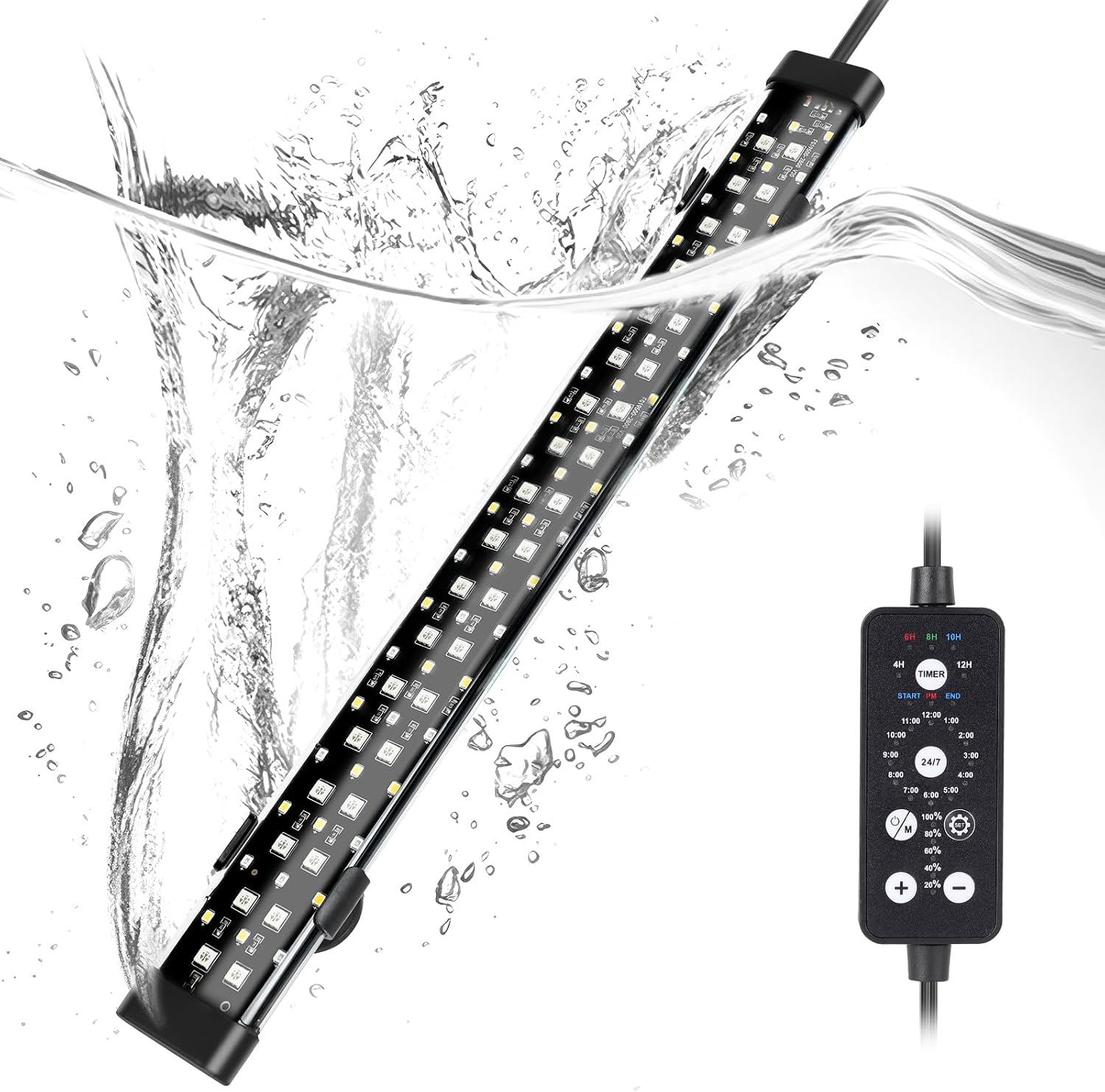 Hygger aquarium lighting spectrum demonstration