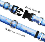 Hikiko adjustable no pull dog collar showcasing the quick release safety buckle.