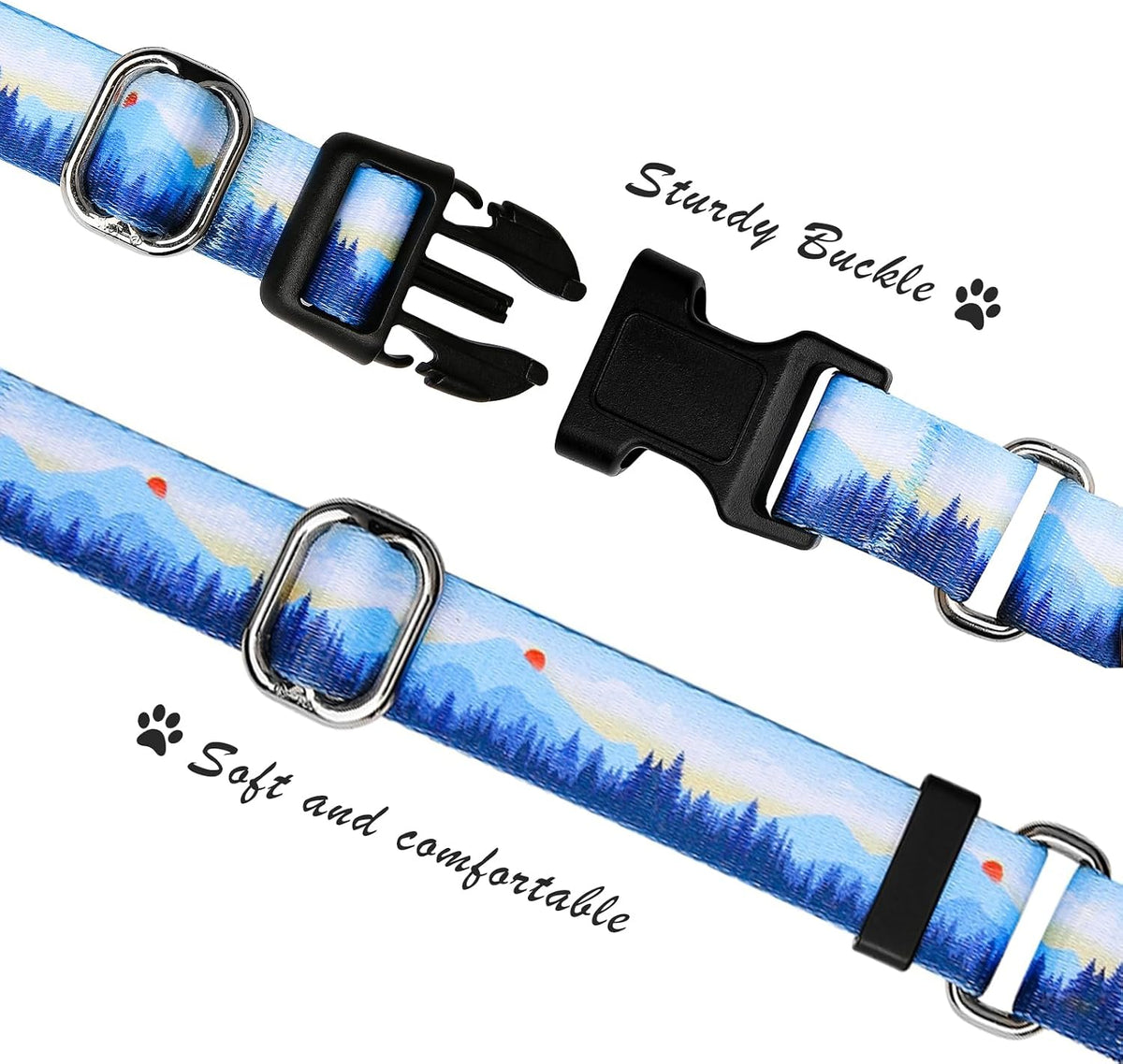 Hikiko adjustable no pull dog collar showcasing the quick release safety buckle.