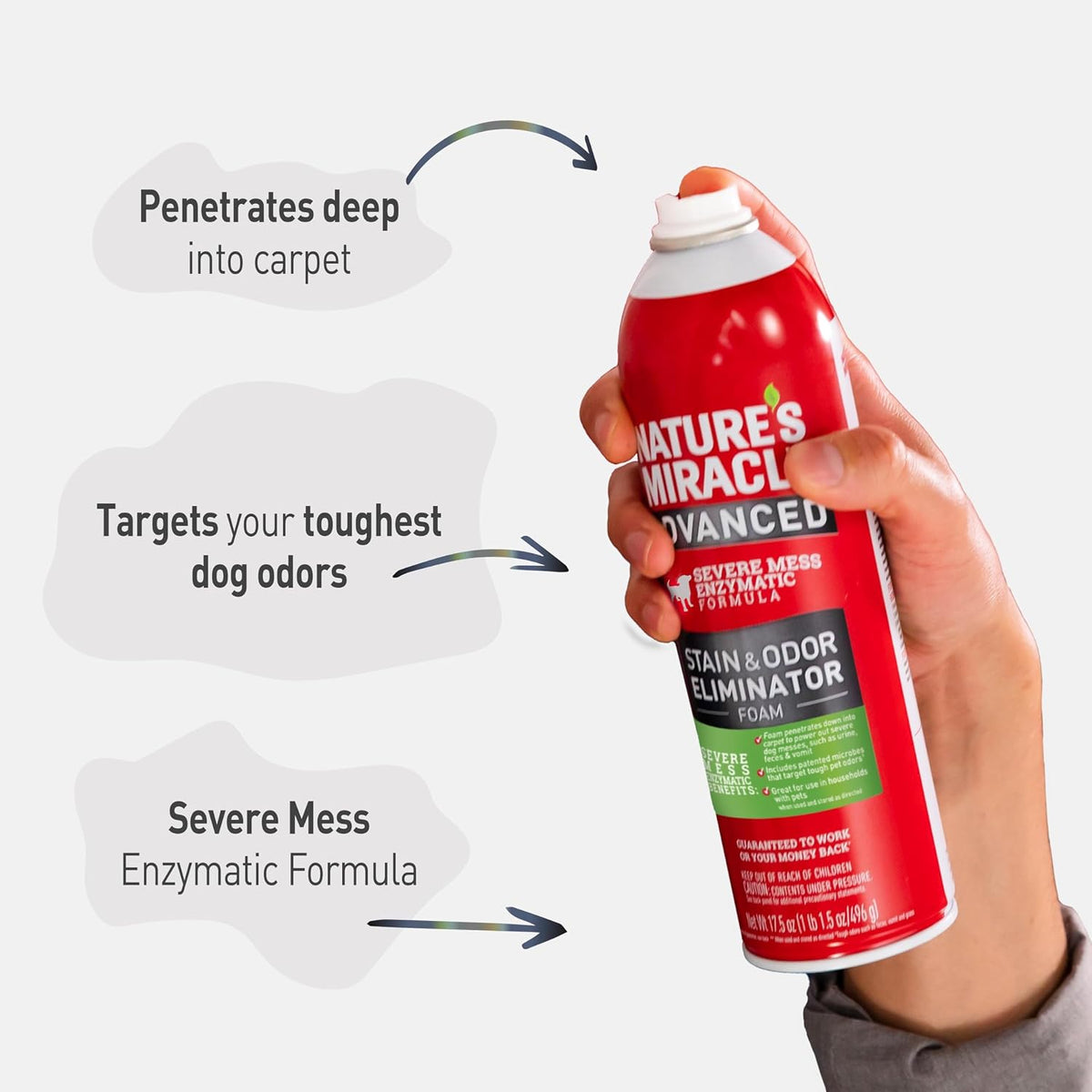 Nature's Miracle authentic USA imported dog urine cleaning foam product