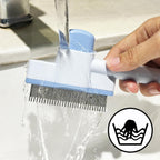 Close up of rounded tips on Jptecy pet grooming comb