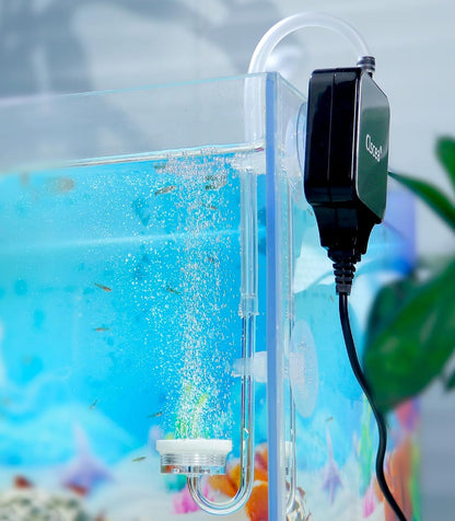 Clscea 1.5 watt mini fish tank aerator with acrylic micro bubble diffuser
