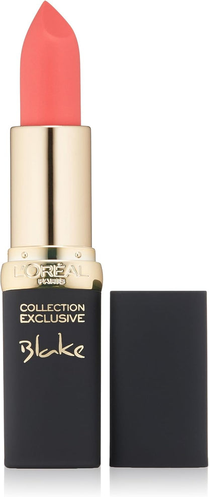 L'Oreal Paris Collection Exclusive Liya's Nude lipstick tube open showing caramel brown shade