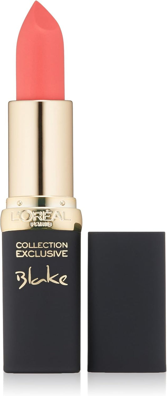L'Oreal Paris Collection Exclusive Liya's Nude lipstick tube open showing caramel brown shade