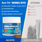 Close up look at the heart shaped crunchy bites from Just Try hairball prevention supplement