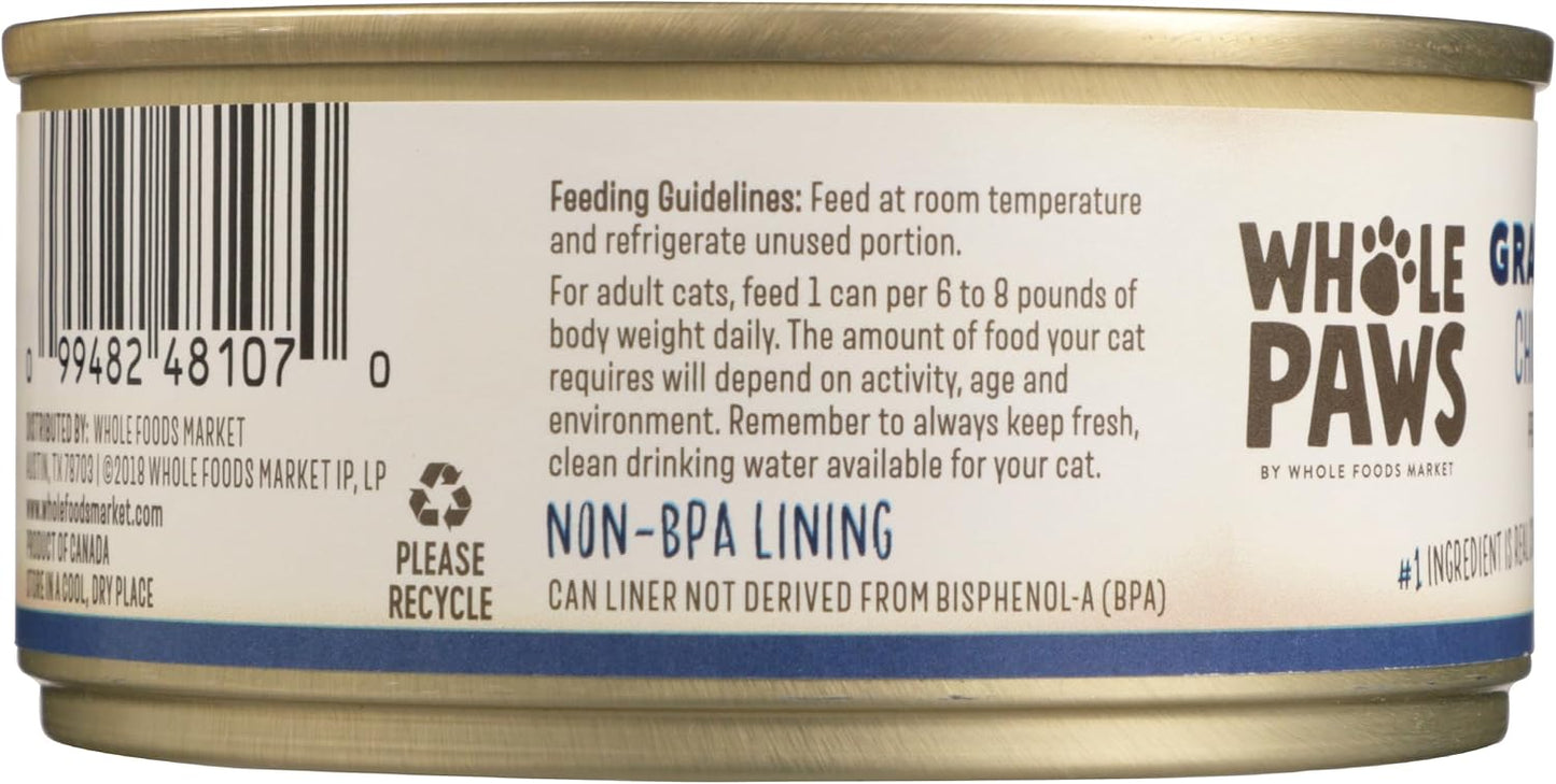 Whole Paws USA imported wet cat food can side profile