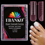 Ebanku poly gel toe nail forms set front view