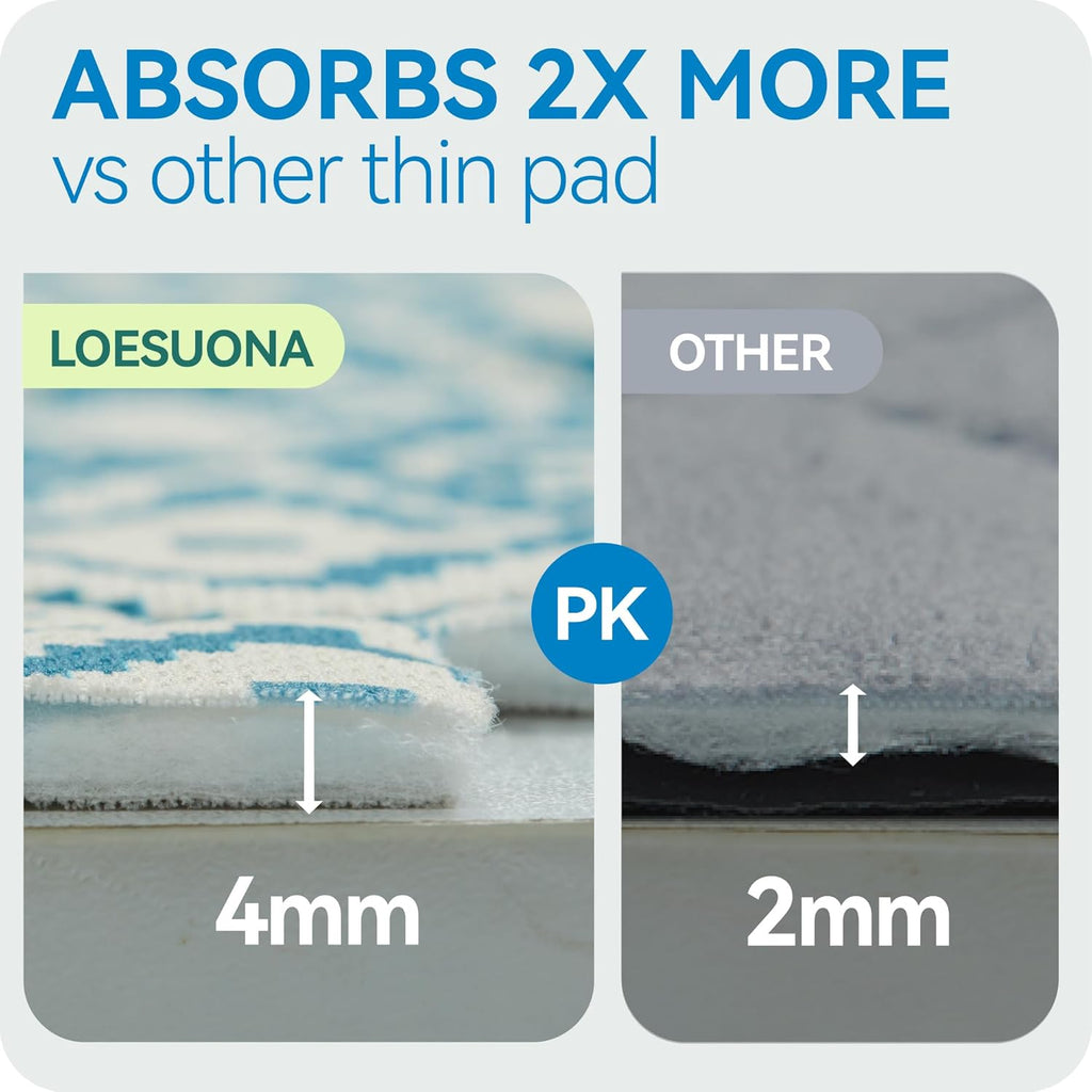 Loesuona pet training pads with branded leather tag detail