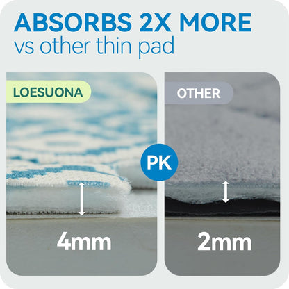 Loesuona pet training pads with branded leather tag detail