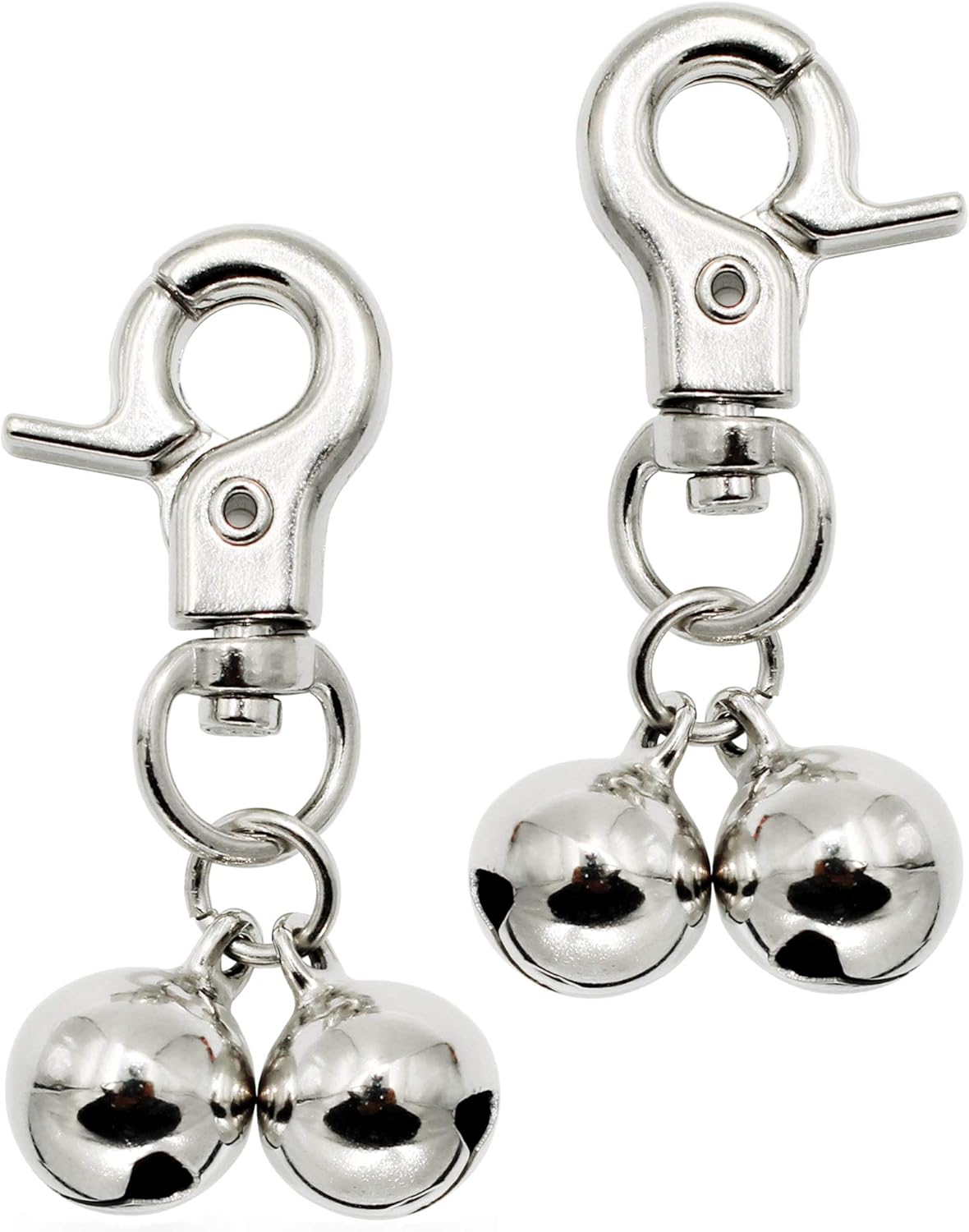 KITTAIL stainless steel dog collar bells front view tracking accessory