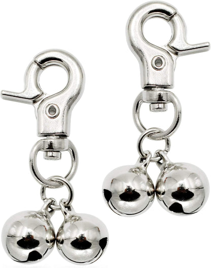 KITTAIL stainless steel dog collar bells front view tracking accessory