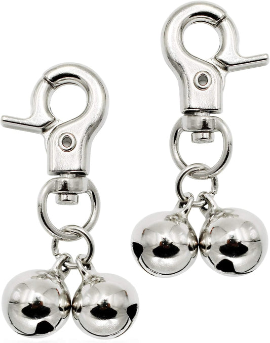 KITTAIL stainless steel dog collar bells front view tracking accessory