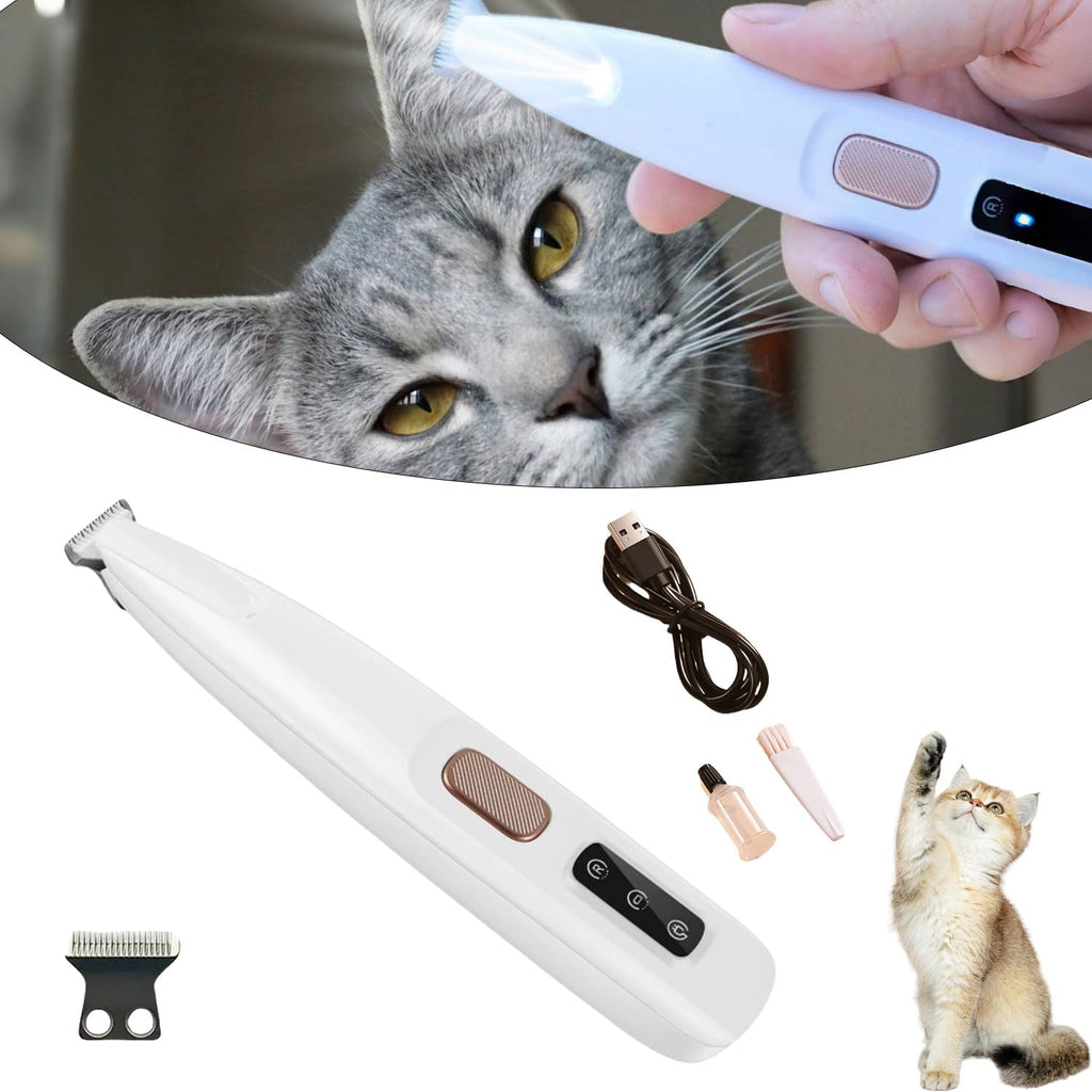 Belvedir Cat Grooming Trimmer front view of cordless pet shaver