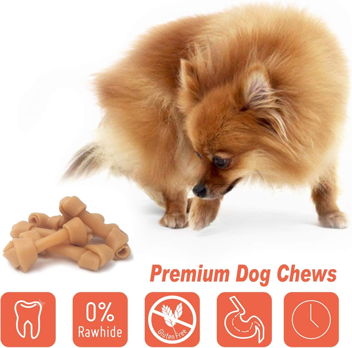 Authentic USA imported LuvChew dog bones back label ingredients
