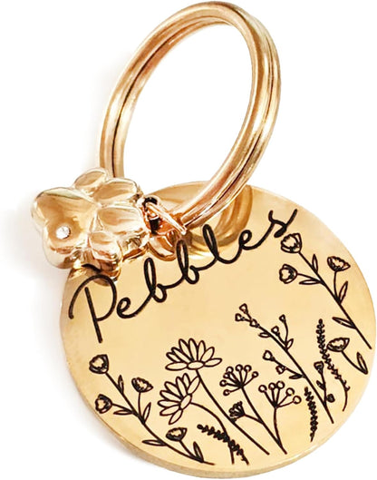 Girl Personalized Dog Tag | Lifetime Durable Stainless Steel | Cat id tag | Custom Engraved Name Dog Tags for Collars & Leashes | Many Fonts & Designs (Silver, Round) - Image 13