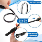 Double ended plastic clips for horse blanket leg straps