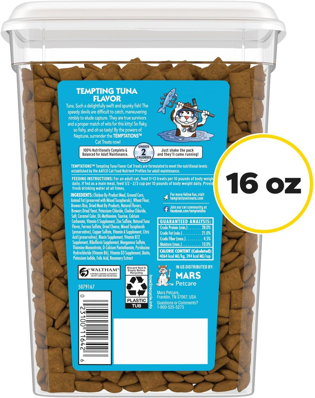 Temptations cat treats tuna flavor dual texture pieces layout