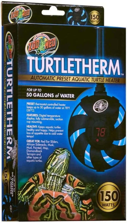 Zoo Med Turtletherm 150 Watt automatic aquatic turtle heater front view