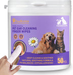 PawBubble dog and cat ear cleaning wipes container front view