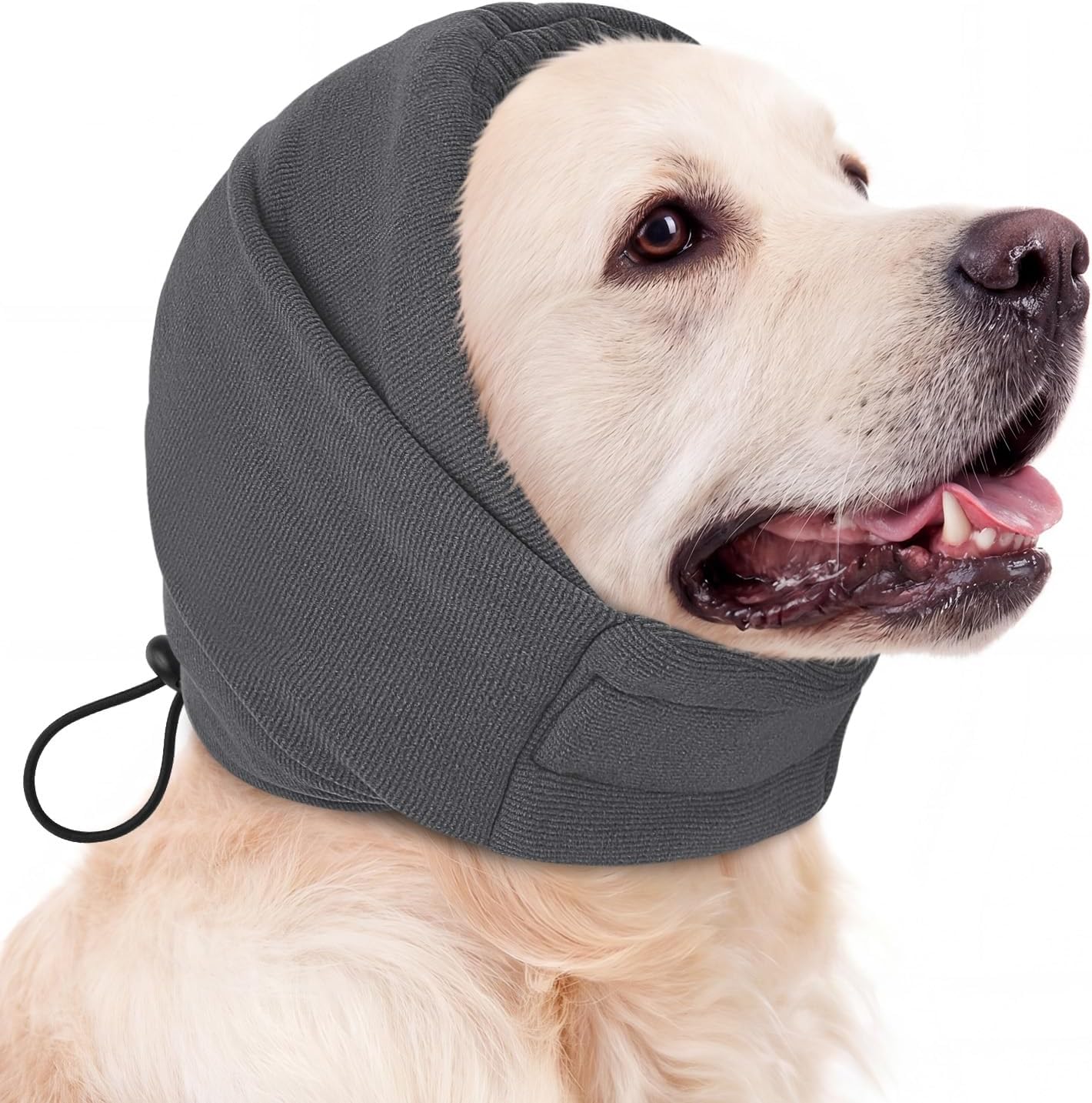 AOFITEE Dog Calming Hoodie - Anti-Slip Dog Ear Muffs Cover for Noise Anxiety, No Shake Ear Wrap for Dogs Hematoma, Adjustable Dogs Headband for Grooming, Fireworks, Thunderstorms, LightPink L - Image 10
