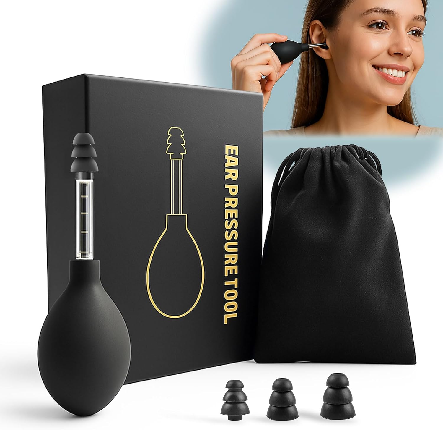 Kakabubble ear pressure relief tool front view