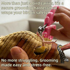 Close up view of breathable bite resistant bird carrier material
