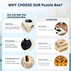 RoadAlchemist cat treat puzzle toy with cutouts for mental stimulation and foraging engagement.