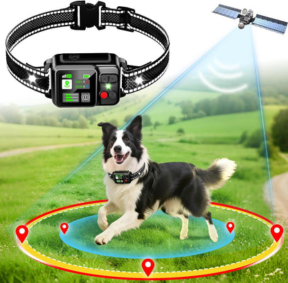 GPS Wireless Dog Fence System, Electric Dog Fence Using GPS Electric Satellite Technology, IPX7 Waterproof Rechargeable Design, GPS Dog Collar Has 2 Modes Circular and Free-Form Fence - Image 9