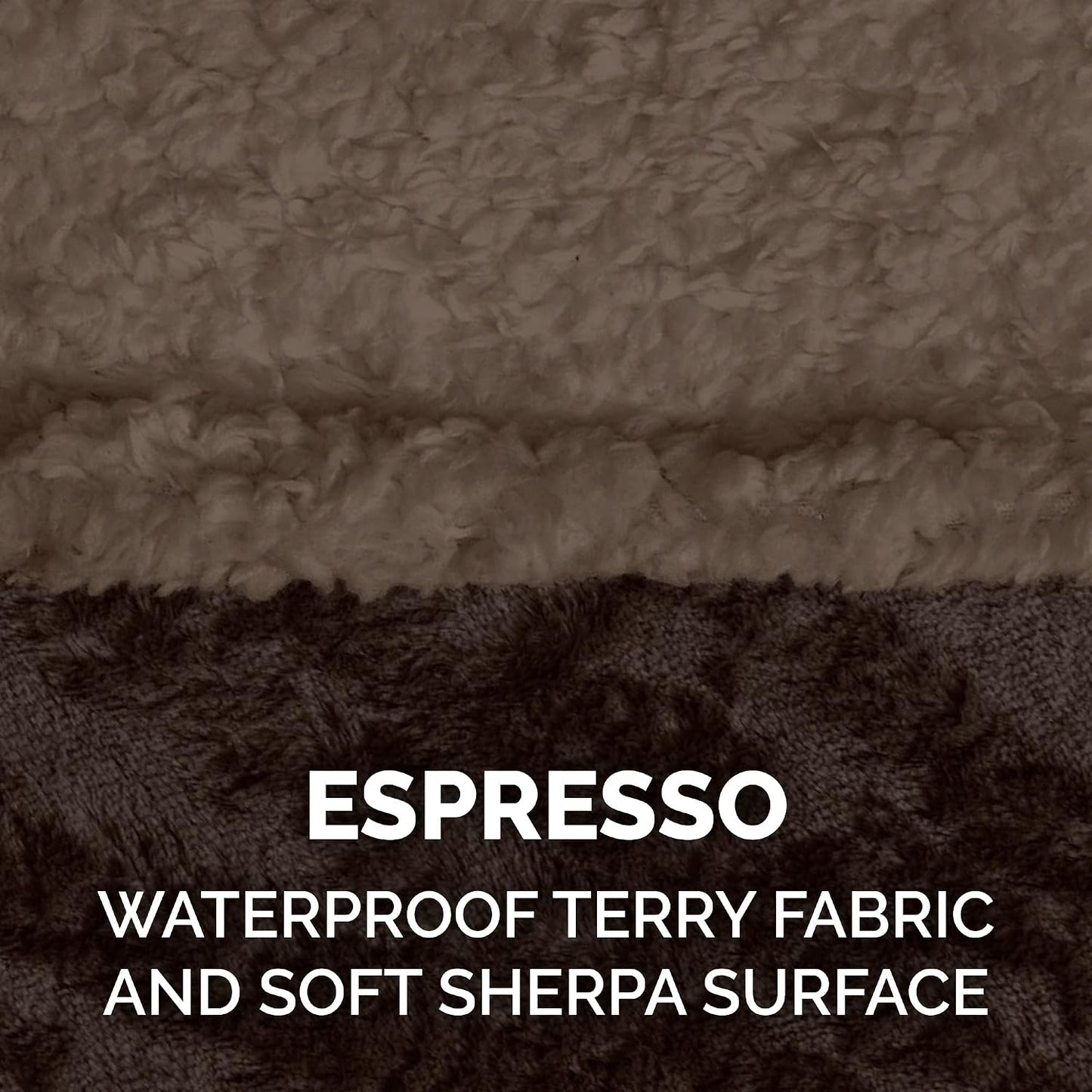 Waterproof interior layer demonstration on a Furhaven pet throw blanket