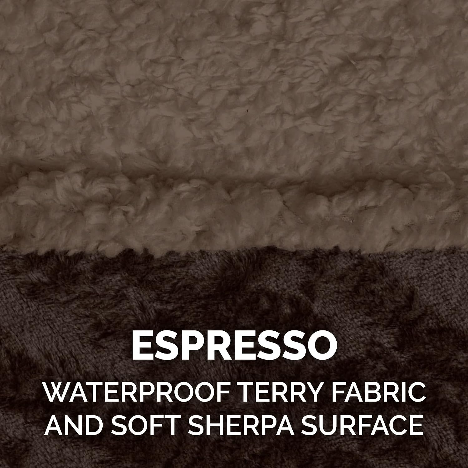 Waterproof interior layer demonstration on a Furhaven pet throw blanket