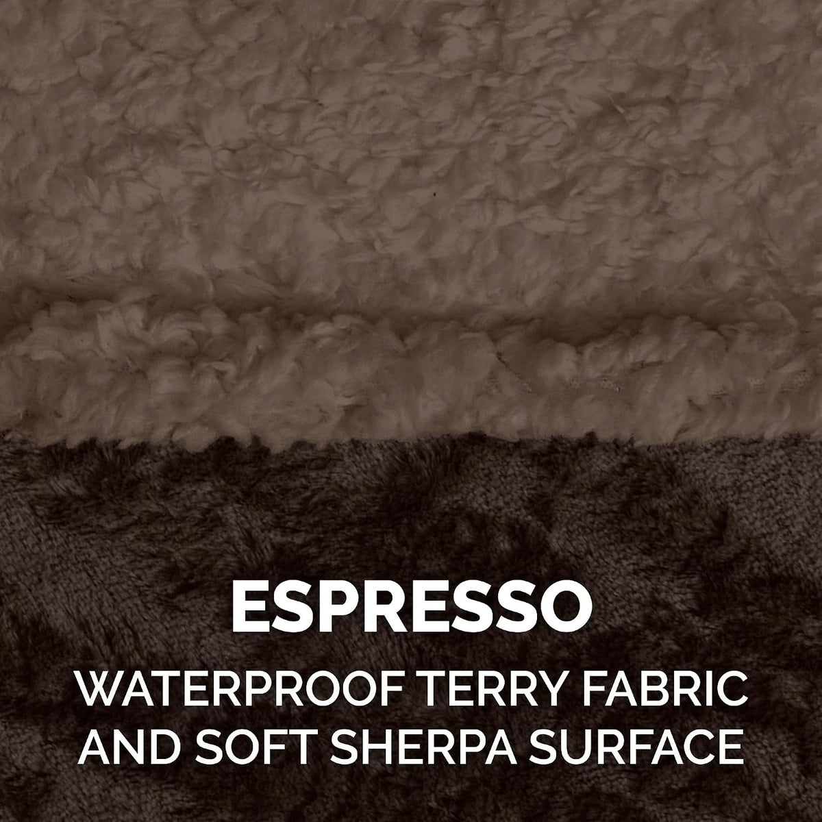 Waterproof interior layer demonstration on a Furhaven pet throw blanket