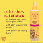 Burt's Bees for Pets Waterless Shampoo Spray for Dogs, Apple & Honey, No-Rinse Dry Dog Shampoo for All Dogs and Puppies, pH Balanced, No Sulfates, Parabens, Phthalates, 10 Fl Oz - Image 3